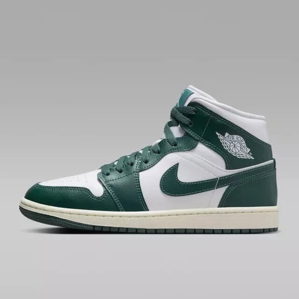 Women's Nike Air Jordan 1 Mid Oxidized Green White Retro Size 8